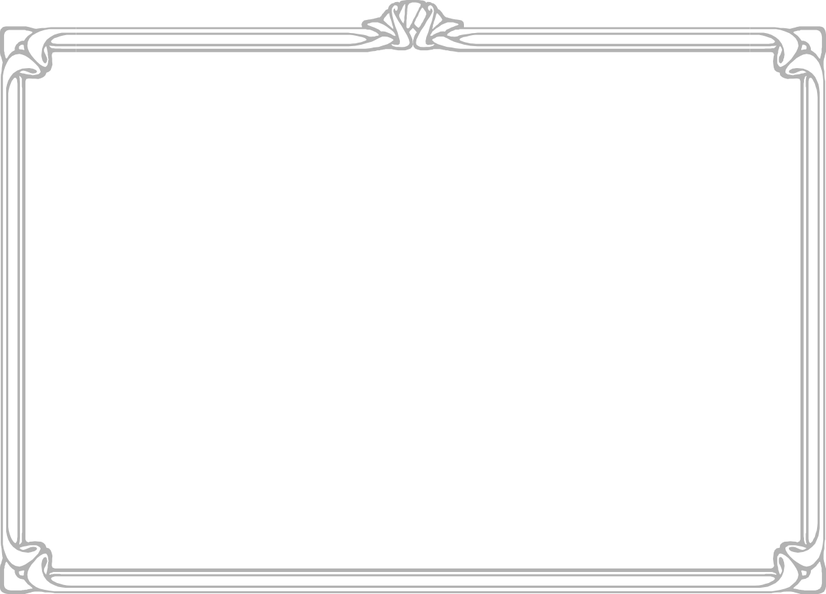 Elegant Black and White Decorative Frame Clipart