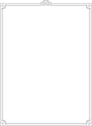 Black and White Decorative Border Frame Clipart for Creative Designs