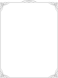 Elegant Black and White Decorative Frame Clipart for Creative Projects
