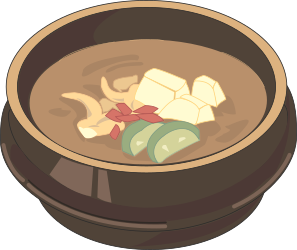 Bowl of Soup with Red Bow Clipart for Creative Projects