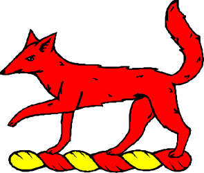Red Dog with Yellow Feet Clipart: Vibrant and Playful SVG Illustration
