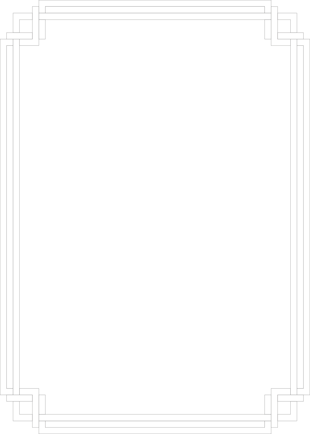 Elegant Square Frame with White Borders for Creative Design