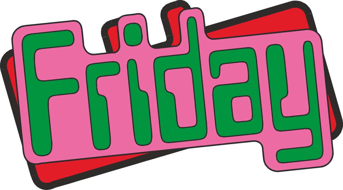 Fity Word in Green and Pink Clipart for Vibrant Designs