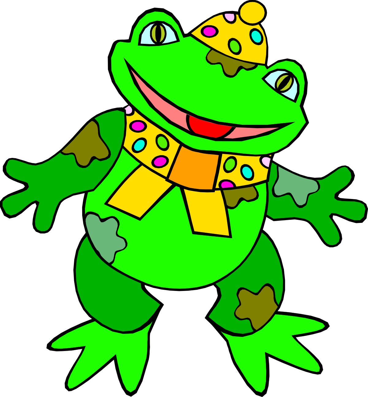 Crowned Frog Clipart: Royal Amphibian Art for Creative Projects