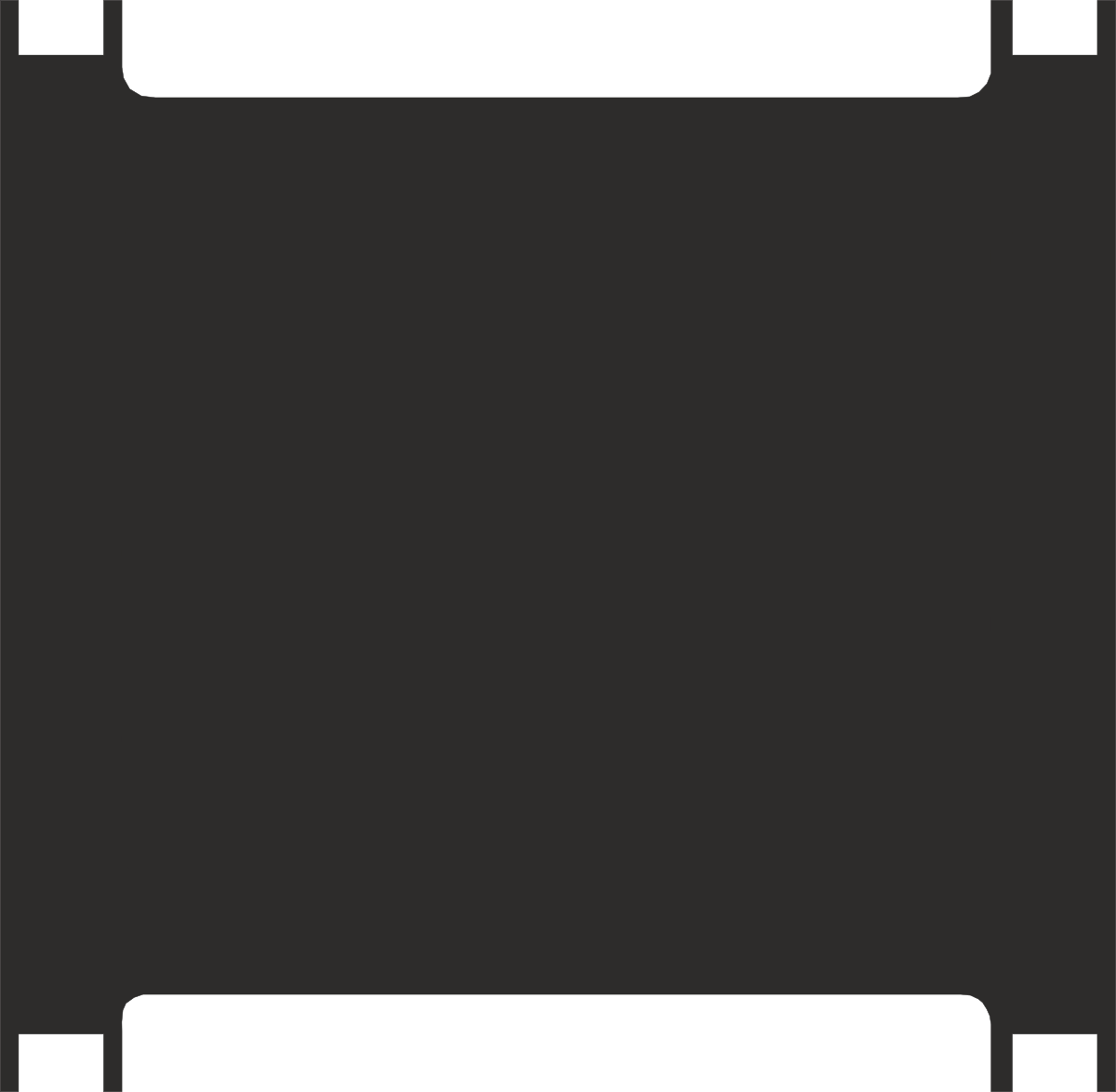 Borders and Leisure: Stylish Black and White Laptop Clipart
