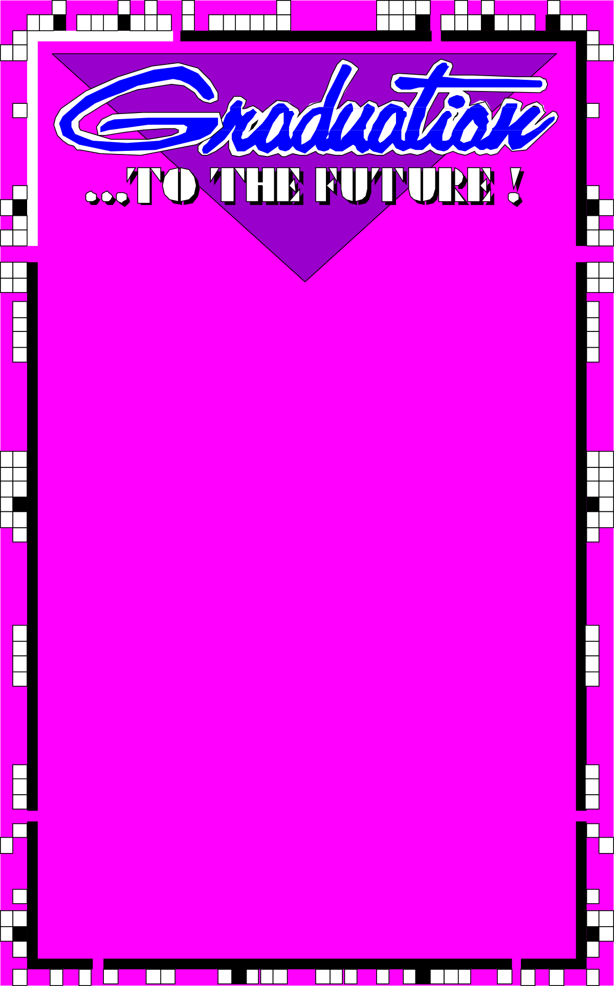the logo for the new game, the game is a pink square with a blue and white border clip art png transparent Game Logo Clipart: Pink Square with Blue and White Border