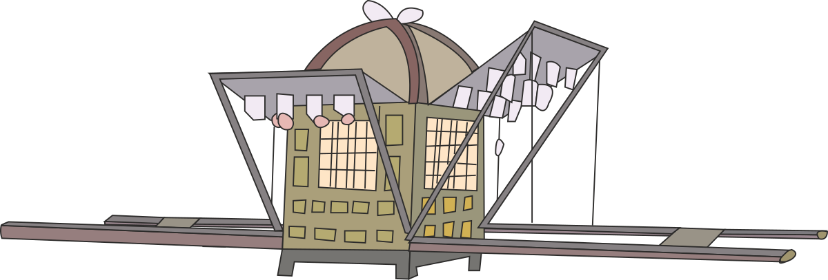 a drawing of a building with a flag on top clip art png transparent Building Clipart with Flag on Top – Perfect for Your Projects