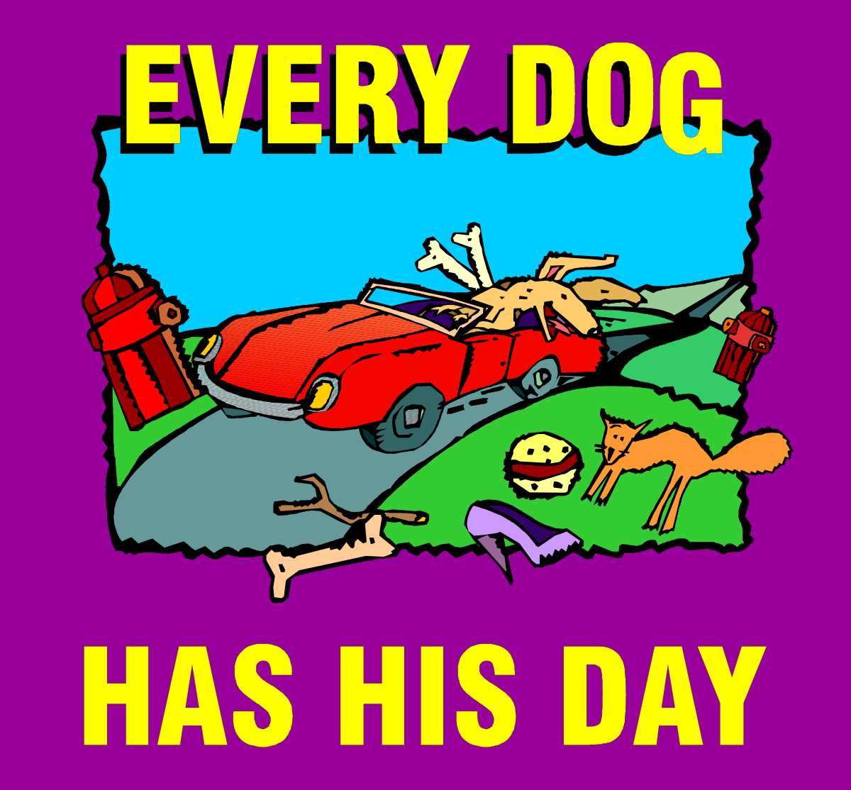 Dog Day Celebration Clipart: Adorable Canines Enjoying Their Day