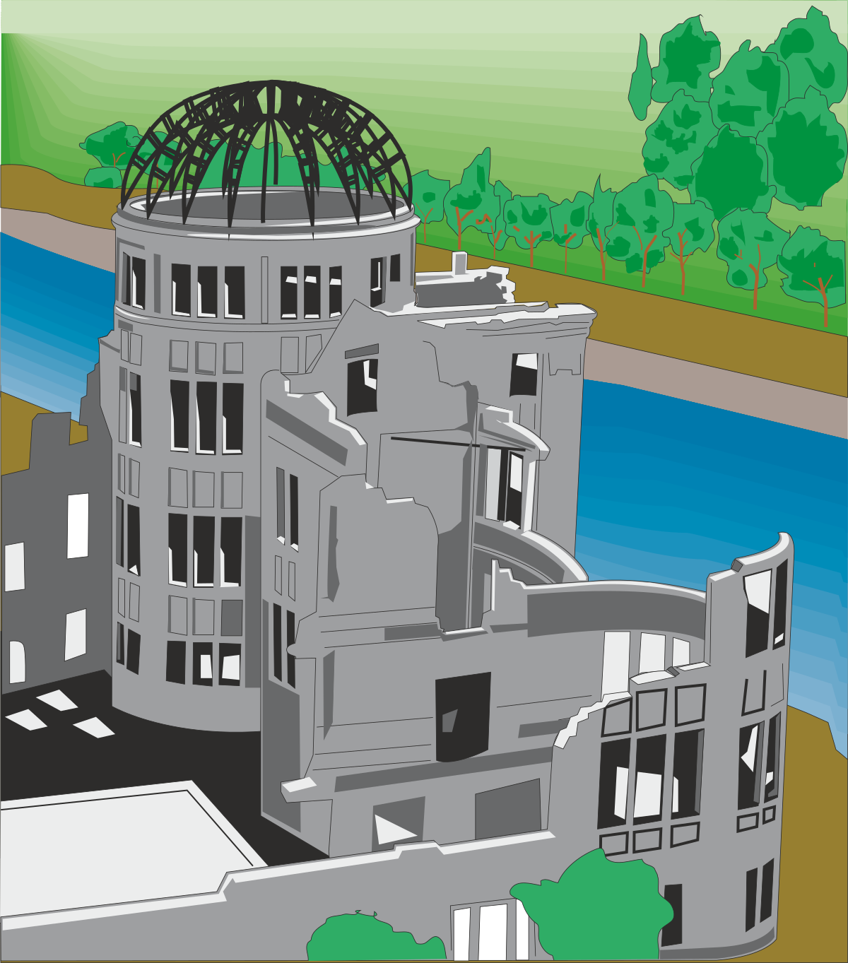 Building with Tower Clipart: Stunning Architectural Design