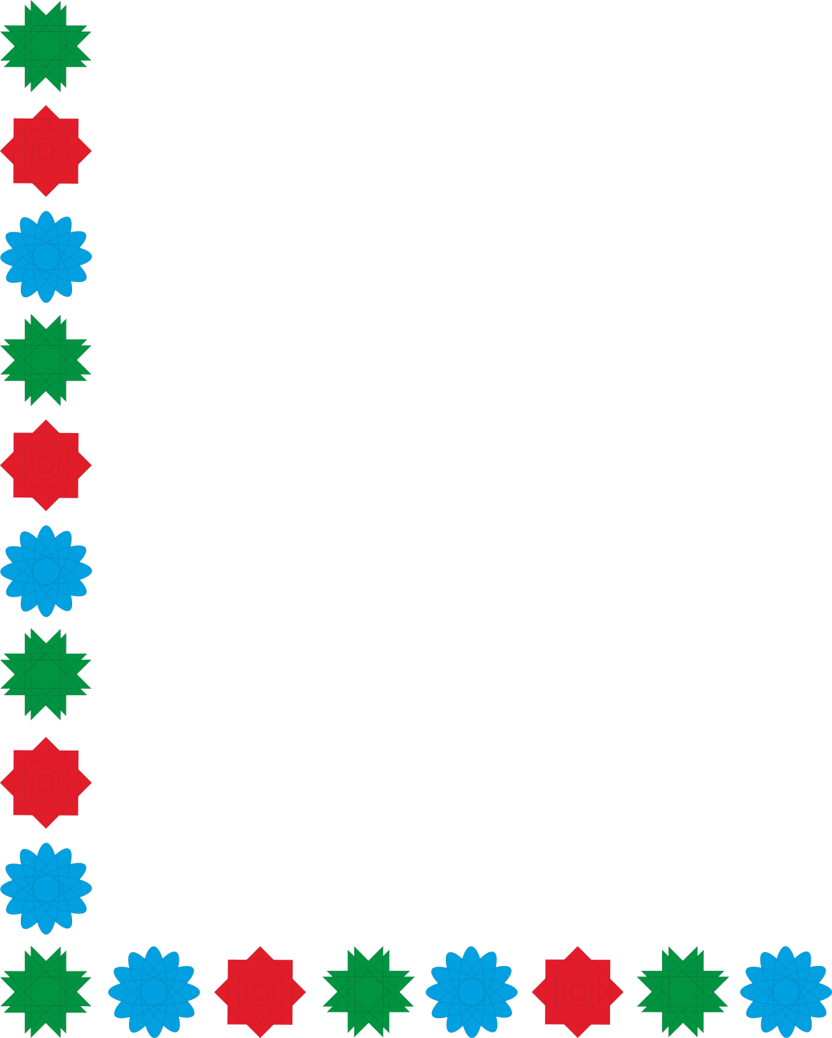 a frame with stars and a black background clip art png transparent Borders with Plants and Geometric Flowers: A Stunning Clipart Frame