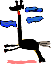 Black Background with Dynamic Red and Blue Design Clipart