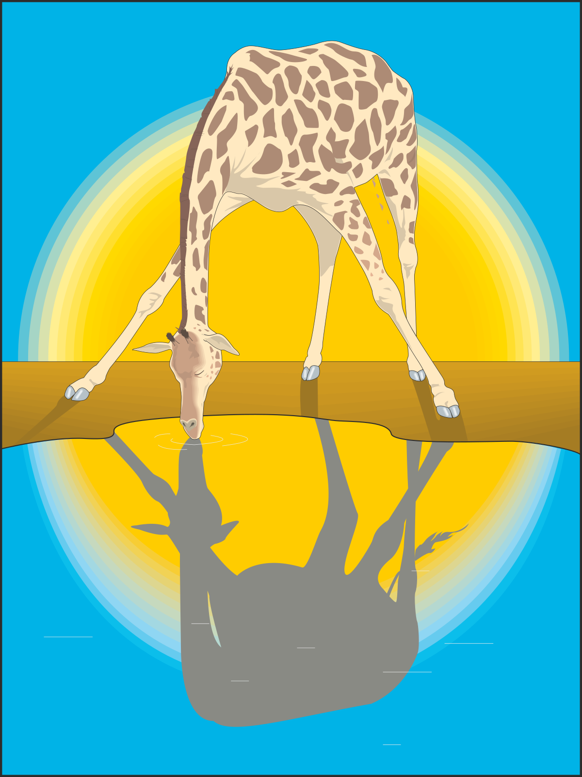a gi is bending on a branch clip art png transparent Bending Gi on a Branch Clipart - Captivating Nature Scene