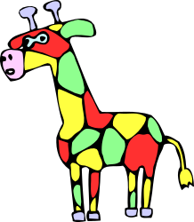 ANIMALS,WILD,GIRAFFE clipart