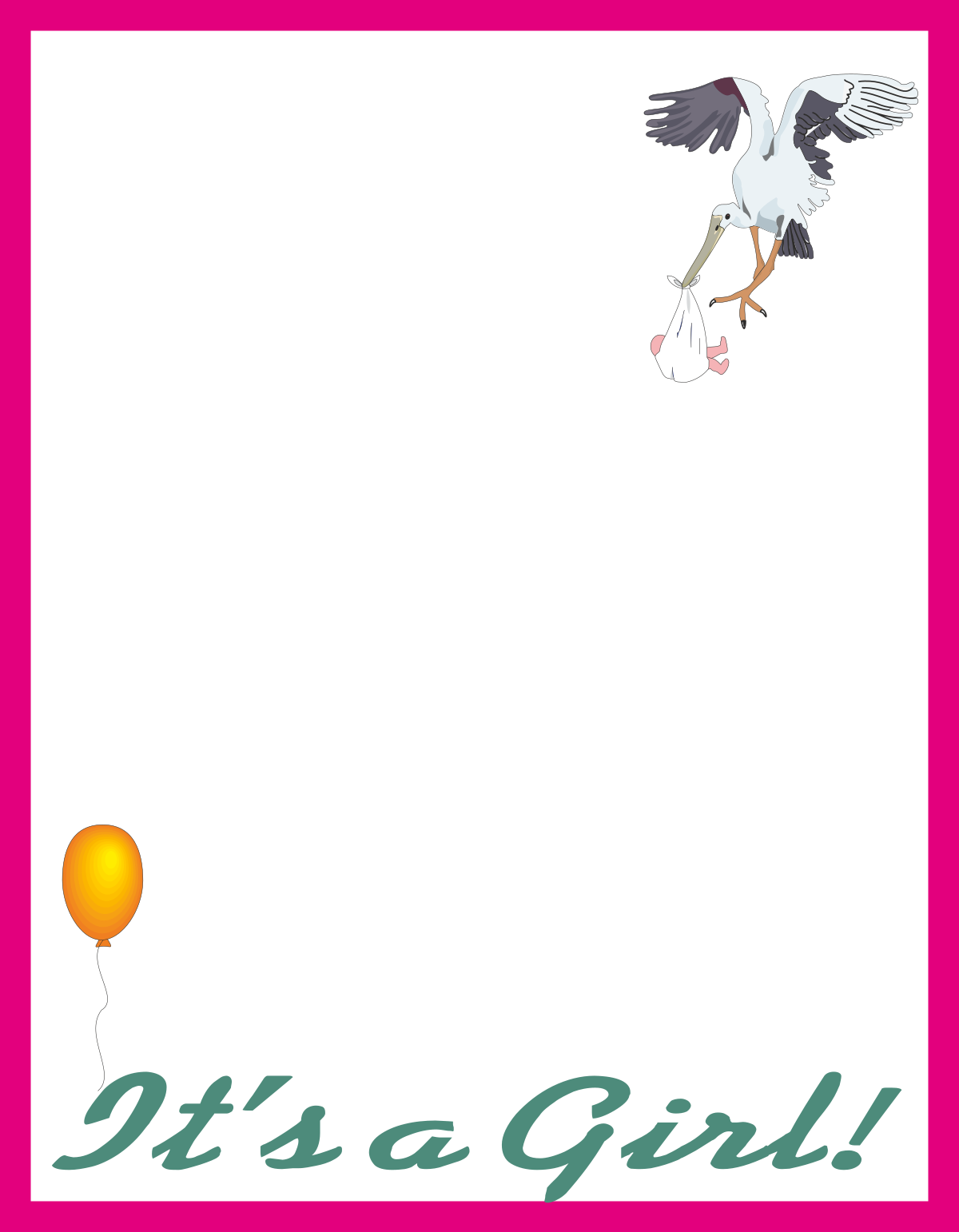 it ' s a girl baby shower shower shower shower shower shower shower shower shower shower shower shower shower shower shower shower shower shower shower shower shower shower clip art png transparent Creative Borders & Celebratory Clipart of a Girl's Baby Shower