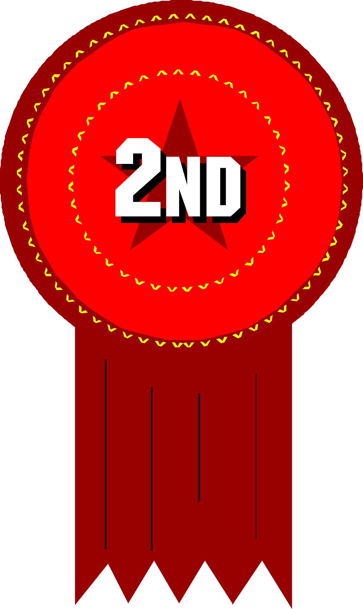 Red Ribbon Clipart with Number 20 - Perfect for Celebrations and Anniversaries