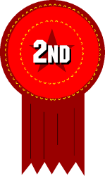 Red Ribbon Clipart with Number 20 - Perfect for Celebrations and Anniversaries