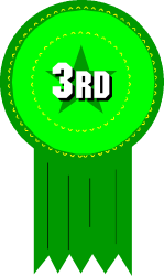 Green Award Badge with Star Clipart - Perfect for Recognition