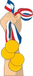 Coin and Flag Clipart: Person Holding Currency