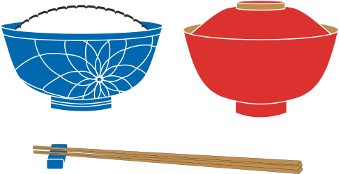 Asian Food Clipart Set: Noodles, Sushi, and Dumplings