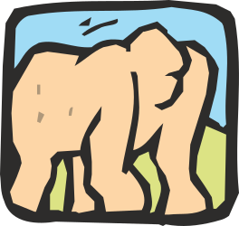 Bear in a Field Clipart: Charming Wildlife Illustration