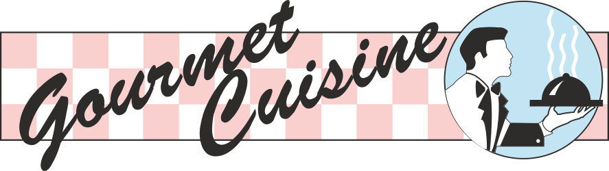 Gourmet Cuisine Borders and Bars - Stylish Clipart for Your Fashion Line