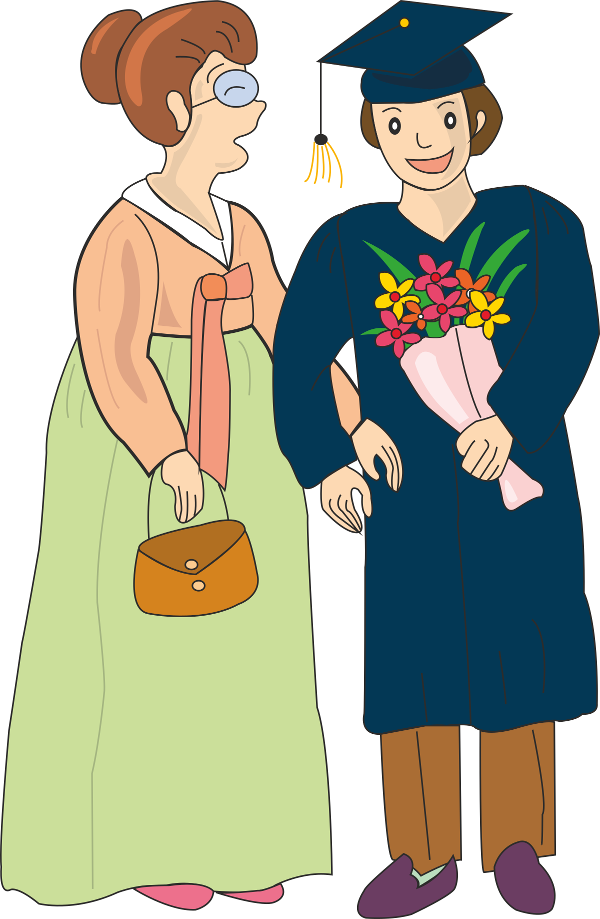Graduate Clipart: Celebrating Academic Achievement with Vibrant Designs