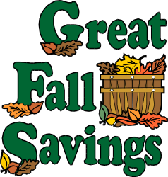 Great Fall Savings Logo Clipart: Eye-Catching Seasonal Promotions