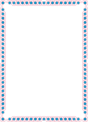 Black and White Frame with Blue Circles Clipart for Creative Designs
