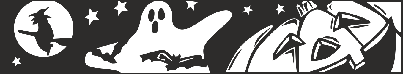 Halloween Theme Borders for Festive Clipart Designs