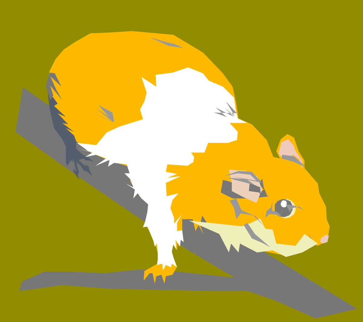 a yellow and gray mouse clip art png transparent Yellow and Gray Mouse Clipart for Fun Designs