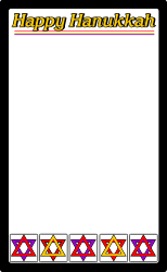 Happy Hanukkah Borders Clipart for Festive Celebrations