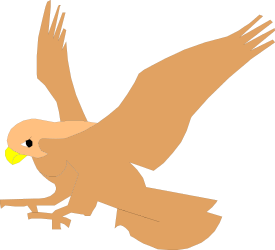 Flying Bird with Tennis Ball in Beak - Perfect Clipart for Sports Themes