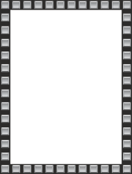 Borders and Frames: Heavy Film Strip Frame for Custom Text Clipart