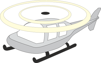 White and Yellow Object on Black Background - Eye-Catching Clipart