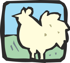 Sheep in a Lush Green Field Clipart: Perfect for Nature Projects