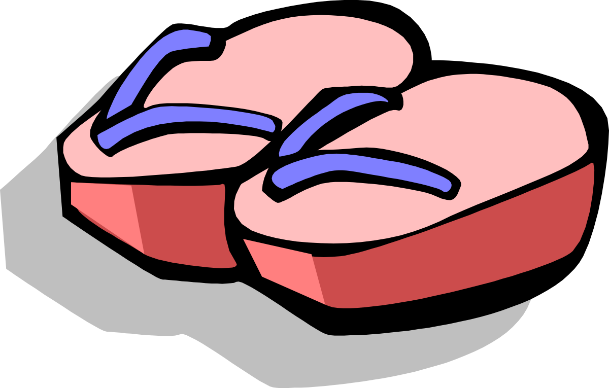 Flip Flops Clipart: Stylish Summer Footwear Illustrations