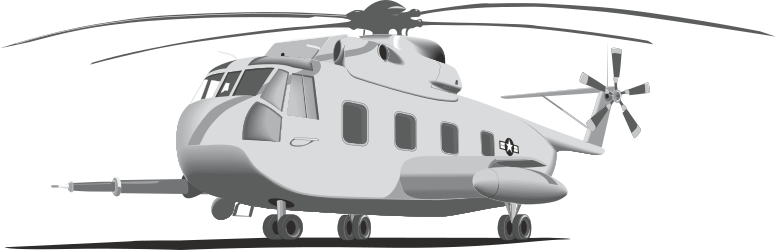 Helicopter Clipart with Propeller and Propeller Wheel