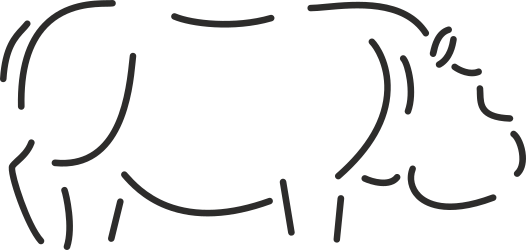 Cow with Long Neck and Long Tail - Unique Clipart for Your Projects