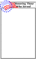 American Flag Clipart on Blank Paper - Perfect for Borders and Honoring Events
