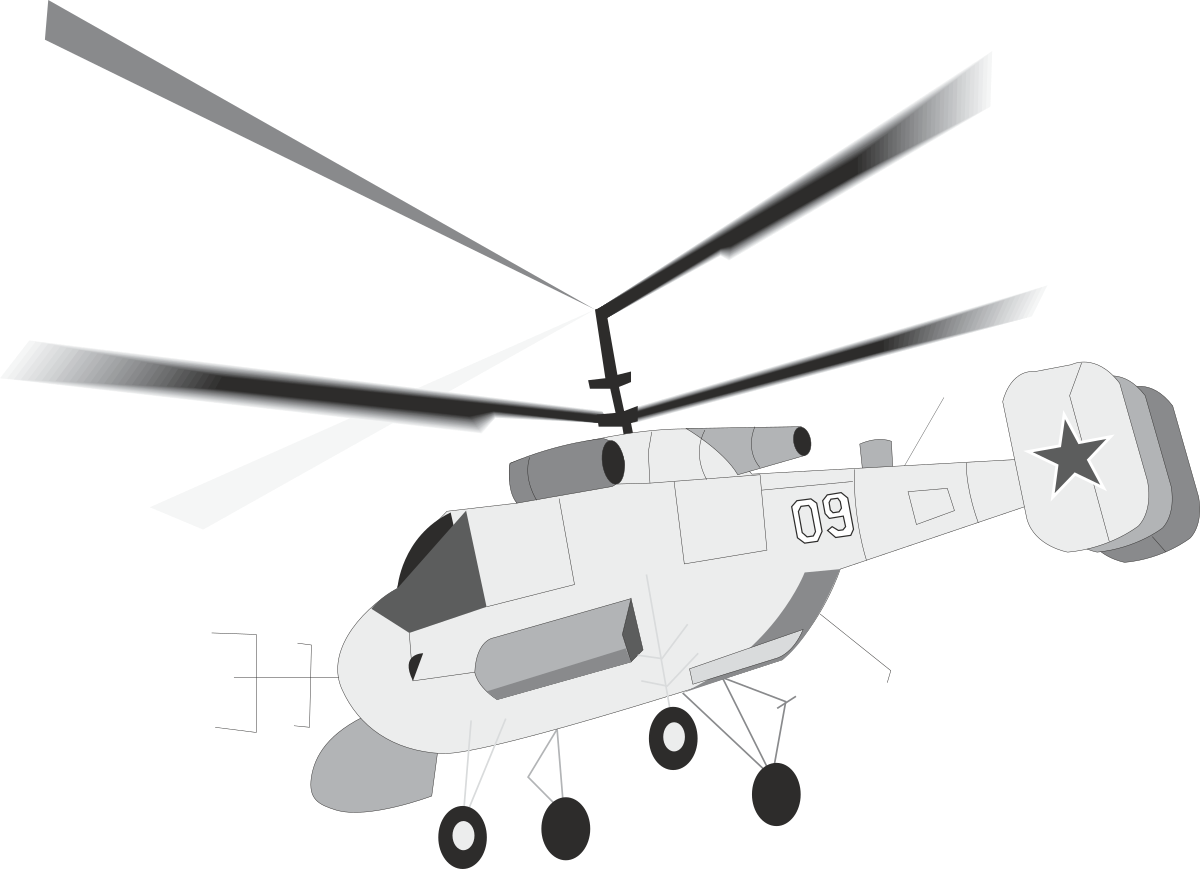 Helicopter Clipart: Propeller and Wheel Illustrations for Creative Projects