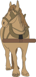 Saddle Horse Clipart: Majestic Equine with Stylish Gear