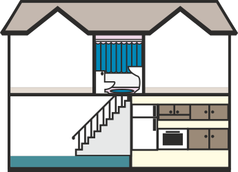 House with Stairs Clipart for Creative Projects