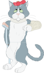 Cat with Baseball Bat and Hat: Fun and Playful Clipart
