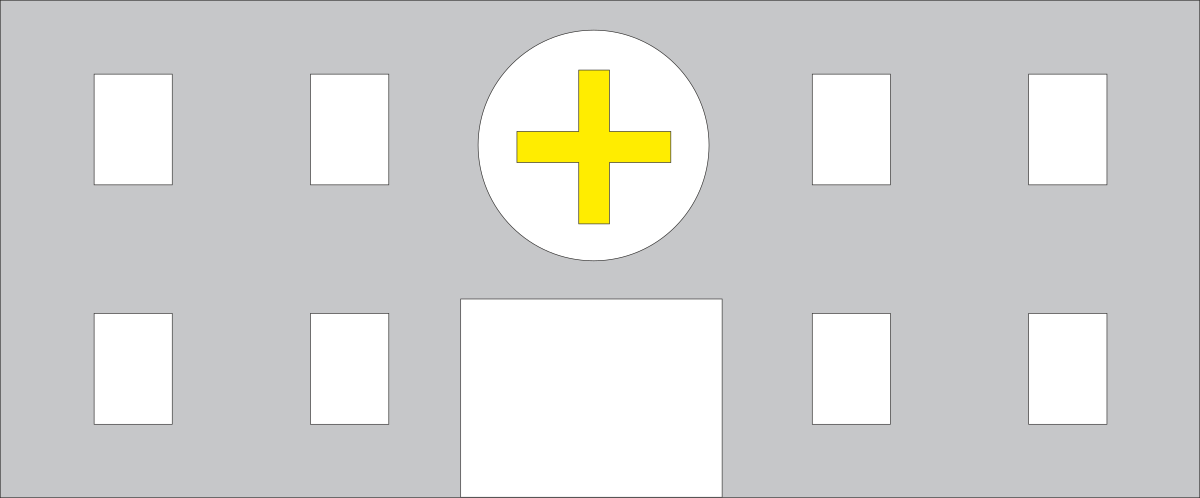 a cross on a road with a yellow cross clip art png transparent Yellow Cross Clipart: Roadside Symbol for Safety