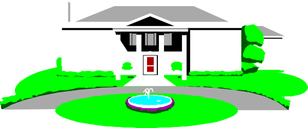 House with Pool Clipart: Perfect for Summer Themes