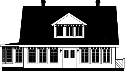 White House Clipart on Black Background - Stunning Visuals