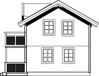 Black and White Floor Plan Clipart - Detailed White Line Design