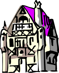 Broken Roof and Window House Clipart - Detailed SVG Illustration