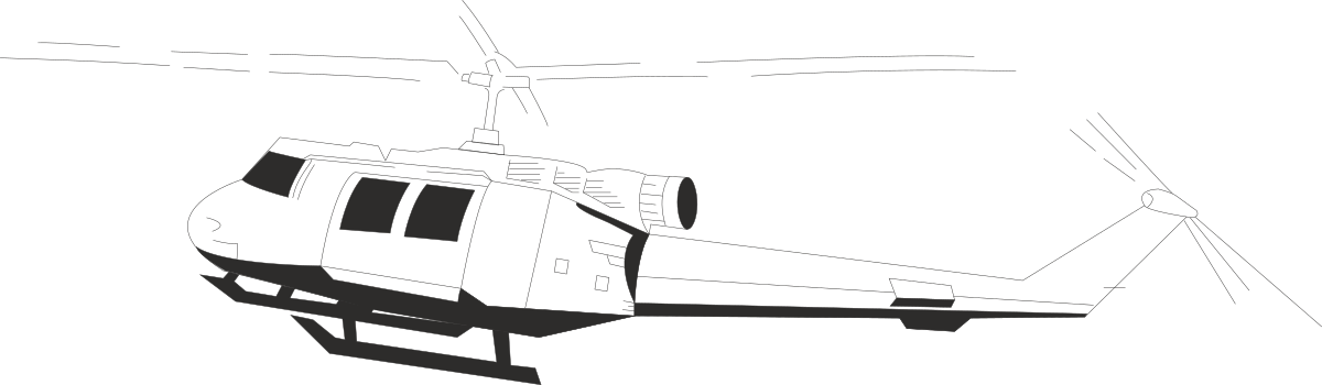Helicopter Clipart on Black Background - Stunning and Versatile Imagery