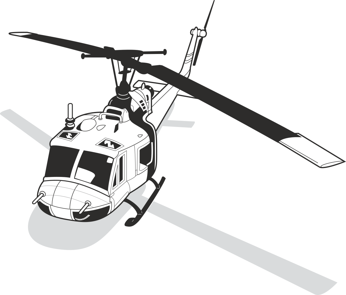 a helicopter with a man on the front clip art png transparent Helicopter Clipart with Pilot: High-Flying Adventure Scene